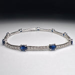 Natural Blue Sapphire 4.50 ct Bracelet