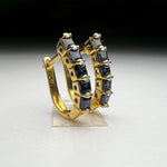 Natural Blue Sapphire 1.61 ct Earrings