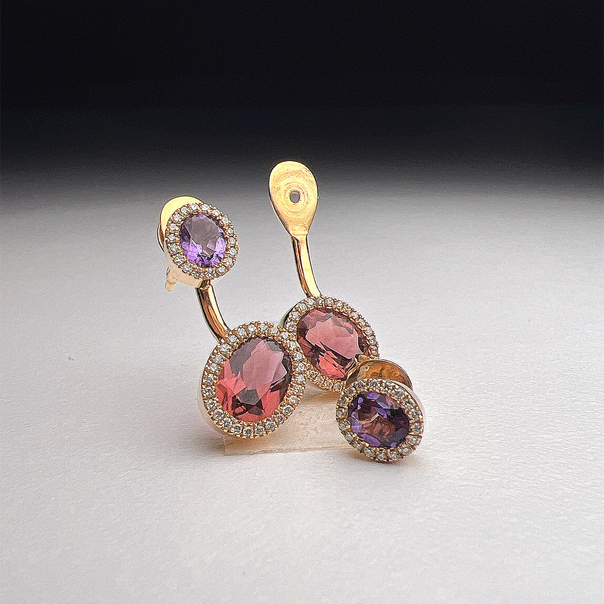 Natural Pink Tourmaline 2.13 ct Earrings
