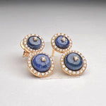 Natural Blue Sapphire 4.53 ct Earrings