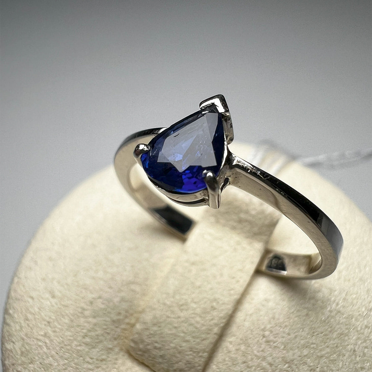 Sapphire Tear Ring