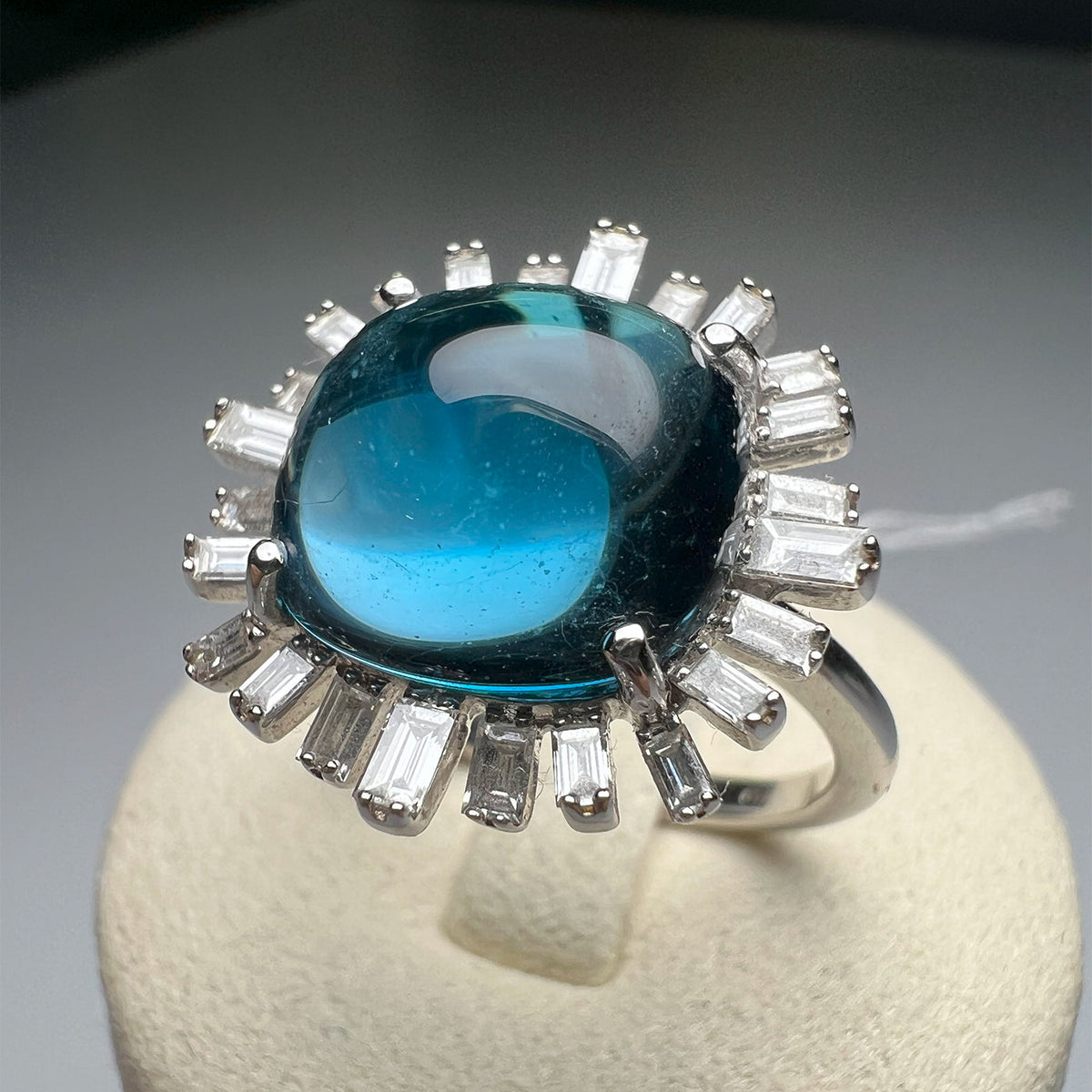 Natural Blue Topaz 7.914 ct Ring