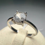 Glacial Brilliance White Sapphire Ring