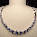 Natural Blue Sapphire 3.89 ct Necklace