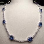 Natural Blue Sapphire 14.77 ct Necklace