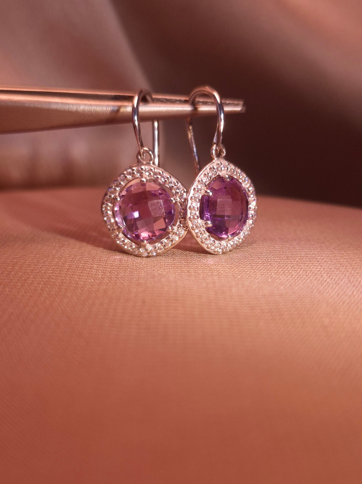 Violet Sparkle Earrings