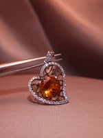 Tangerine Love Pendant