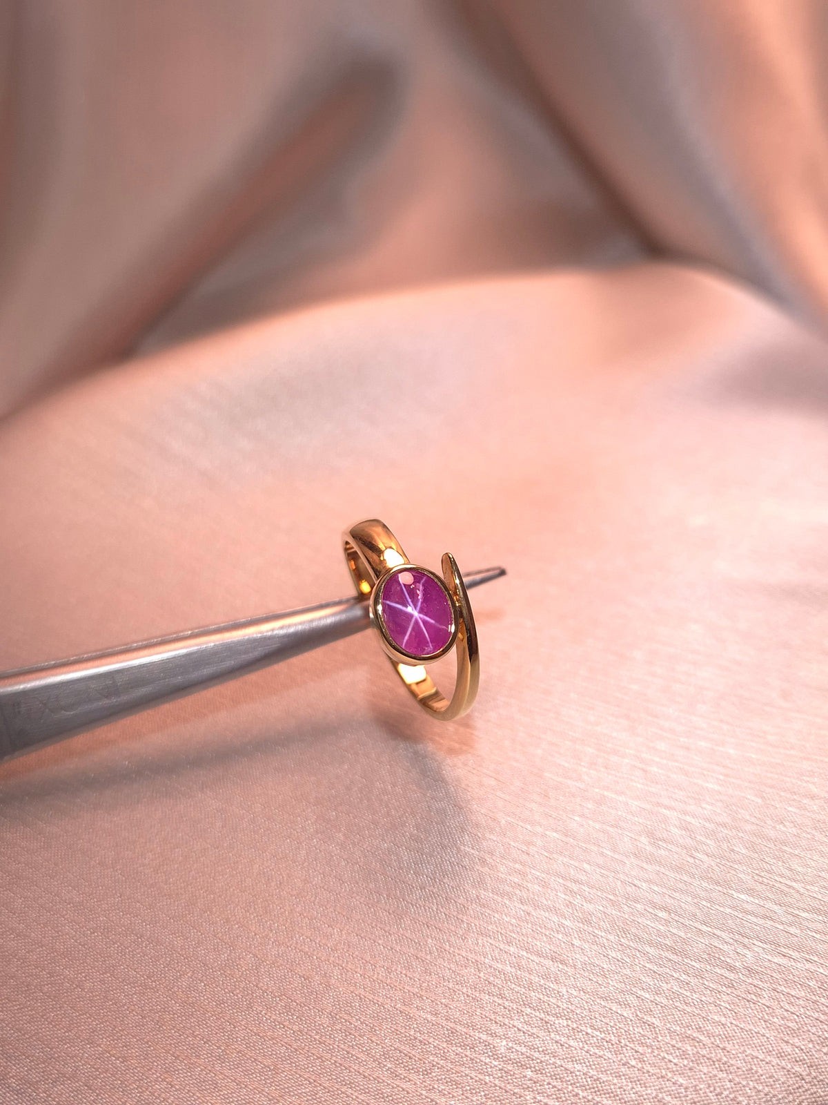 Star Ruby Starlit Flame Ring