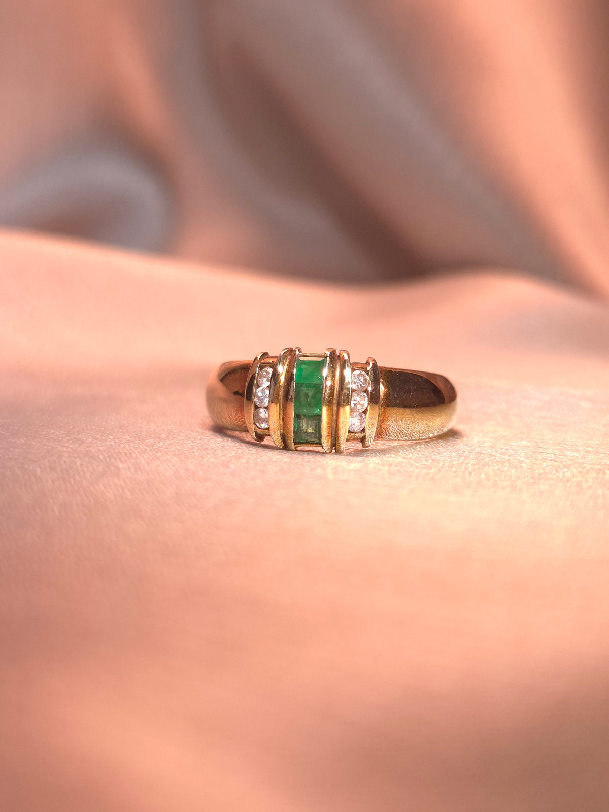 Emerald Radiance Diamond Ring